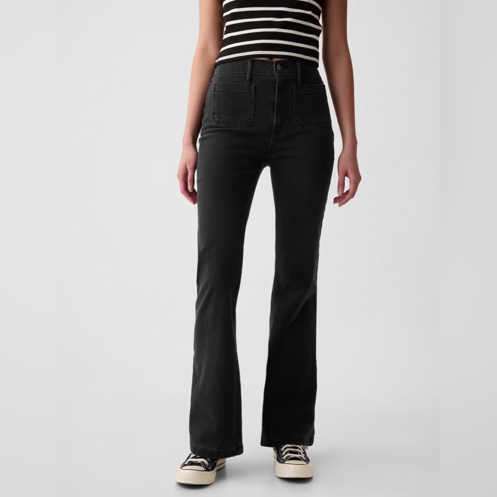 GAP 70s High Rise Stretch Flare jeans